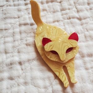 VTG Lea Stein Cat Brooch
